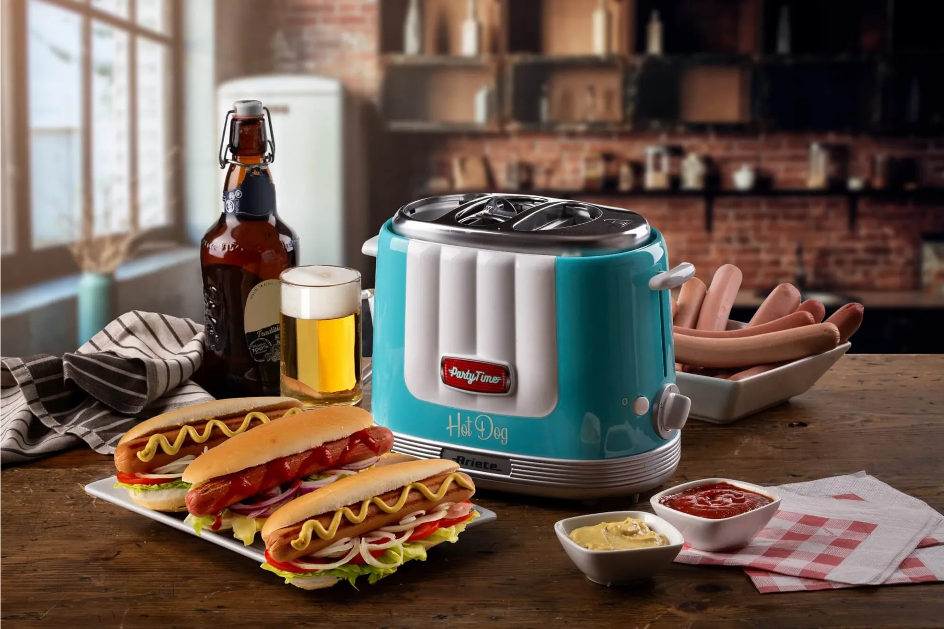 Ariete 0206/01 Hot Dog-Toaster 650 W Hellblau – Bild 4