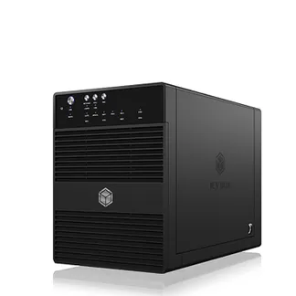 ICY BOX IB-3640SU3, Externes 4-fach SINGLE System für 3,5″ SATA I/II/III Festplatten, USB 3.2 Gen 1 + eSATA, schwarz ICY BOX IB-3640SU3, Externes 4-fach SINGLE System für 3,5″ SATA I/II/III Festplatten, USB 3.2 Gen 1 + eSATA, schwarz