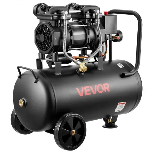 VEVOR 1,5 KW Druckluftkompressor, Ölfreier Kompressor mit 30 L Lufttank, Flüsterkompressor mit 126 L/min bei 6,2 bar & Max. 8 bar, Tragbarer Luftkompressor mit Rädern & Griff für Werkstatt Heimwerker – Bild 10