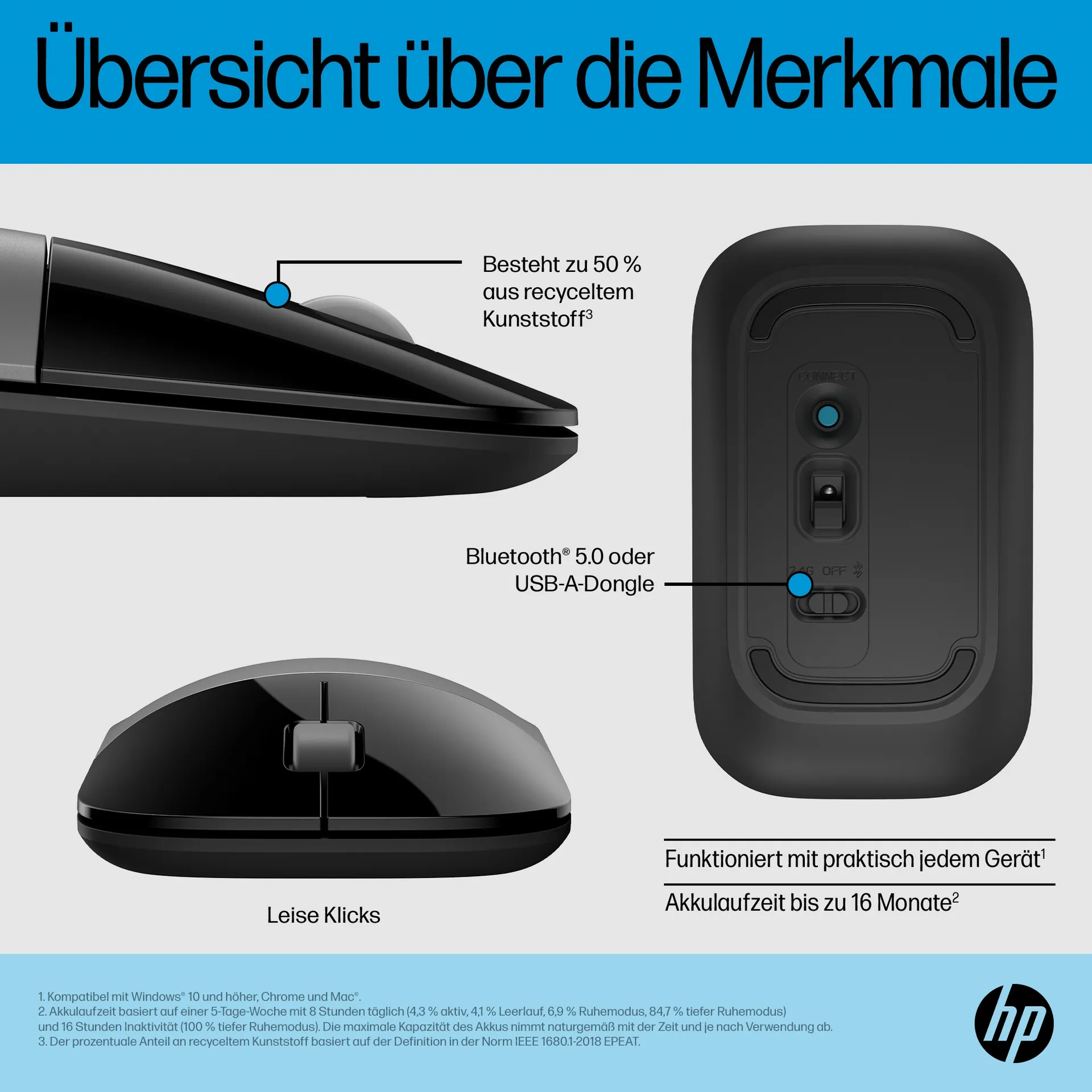 HP Z3700 Dual-Maus (silbergrau) – Bild 7