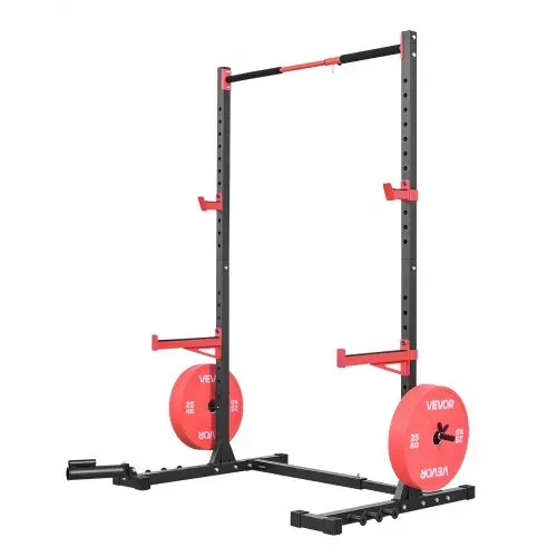 VEVOR Power Rack 445 kg Belastbar, multifunktionales Squat Rack für Heimfitnessstudio, Krafttrainingsgerät mit 6 Bandstiften & Landmine-Aufsatz & Sicherheitsstangen für Bankdrücken Kniebeugen – Bild 10
