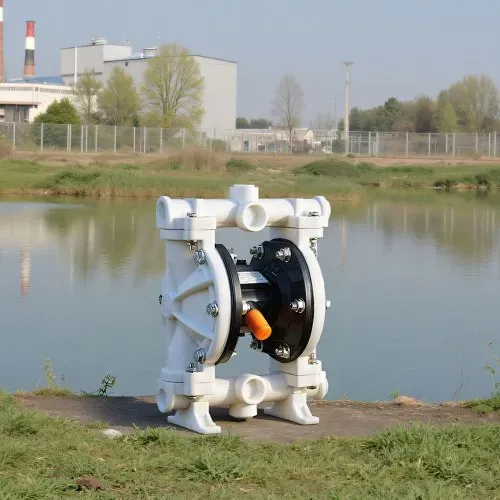 VEVOR Druckluft-Doppelmembranpumpe, 16,64L/min, 38,1 mm Einlass & Auslass, pneumatische Altöl-Transferpumpe, max. 100 PSI, Polypropylengehäuse, luftbetrieben für Diesel, Fett, Kerosin, Benzin – Bild 7