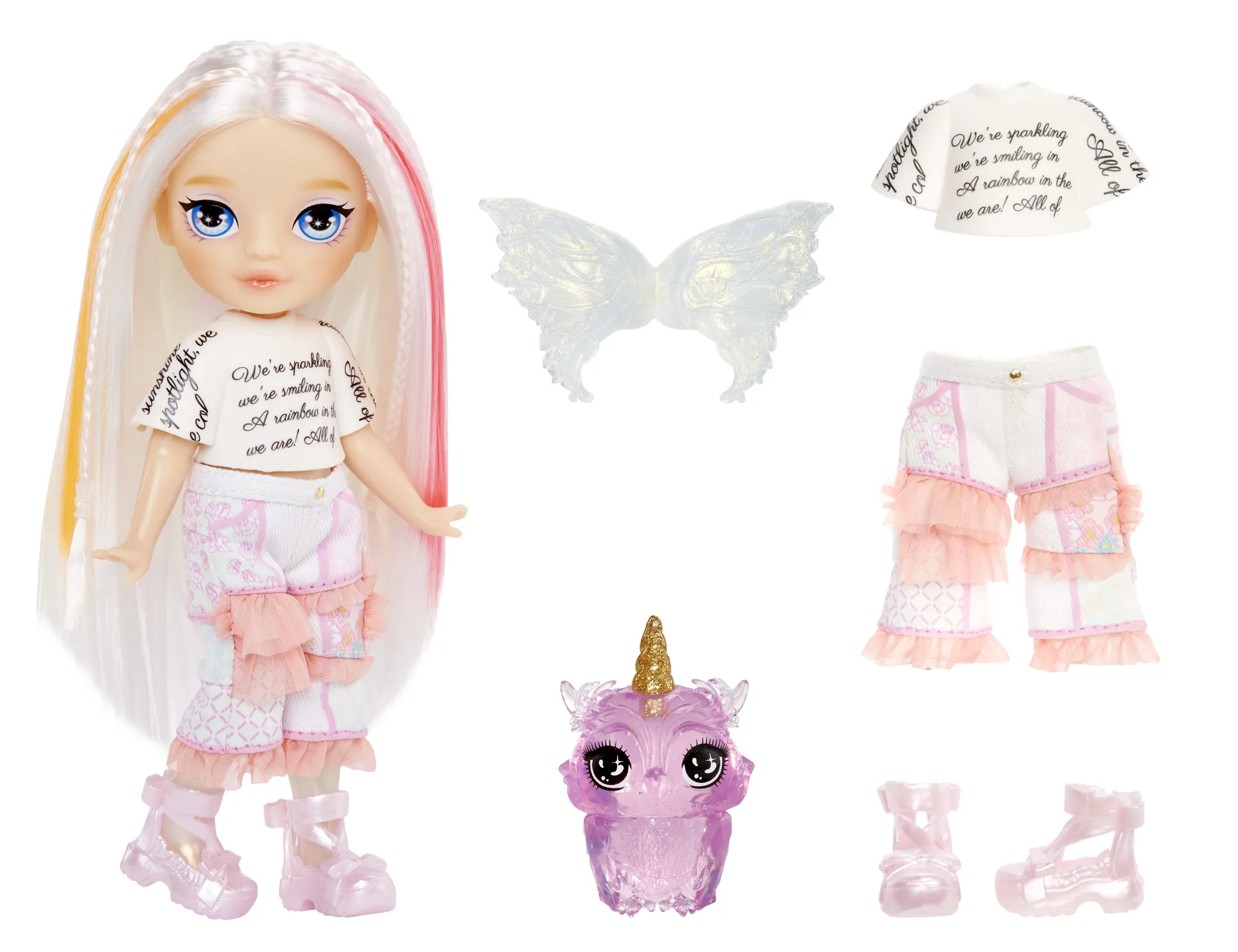 Rainbow High Littles Rainbow Fantasy Fairies Doll- Opal (Rainbow) – Bild 3