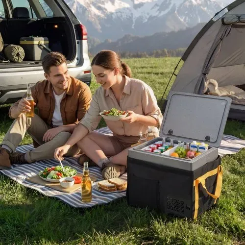 VEVOR Kompressor Kühlbox 40 L, Auto Kühlschrank aus Ultraleichtem EPP, Elektrische Gefrierbox mit App-Steuerung, 12 V/24 V DC, -10 °C bis 10 °C, für LKW, Van, RV, SUV, Boot, Reisen & Camping – Bild 7