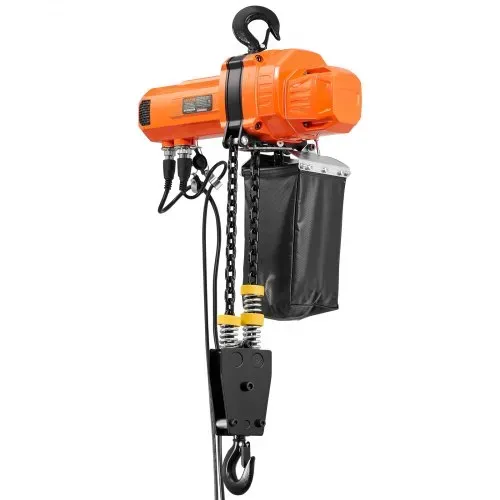 VEVOR Elektrischer Kettenzug 1000 kg, 3 m Hubhöhe, 230 V Einphasen-Brückenkran mit 100 m Funk- & 2,4 m Kabelfernbedienung, Notstopp, 2-in-1 Elektrokettenzug für Fabriken, Lagerhallen, Garagen – Bild 10