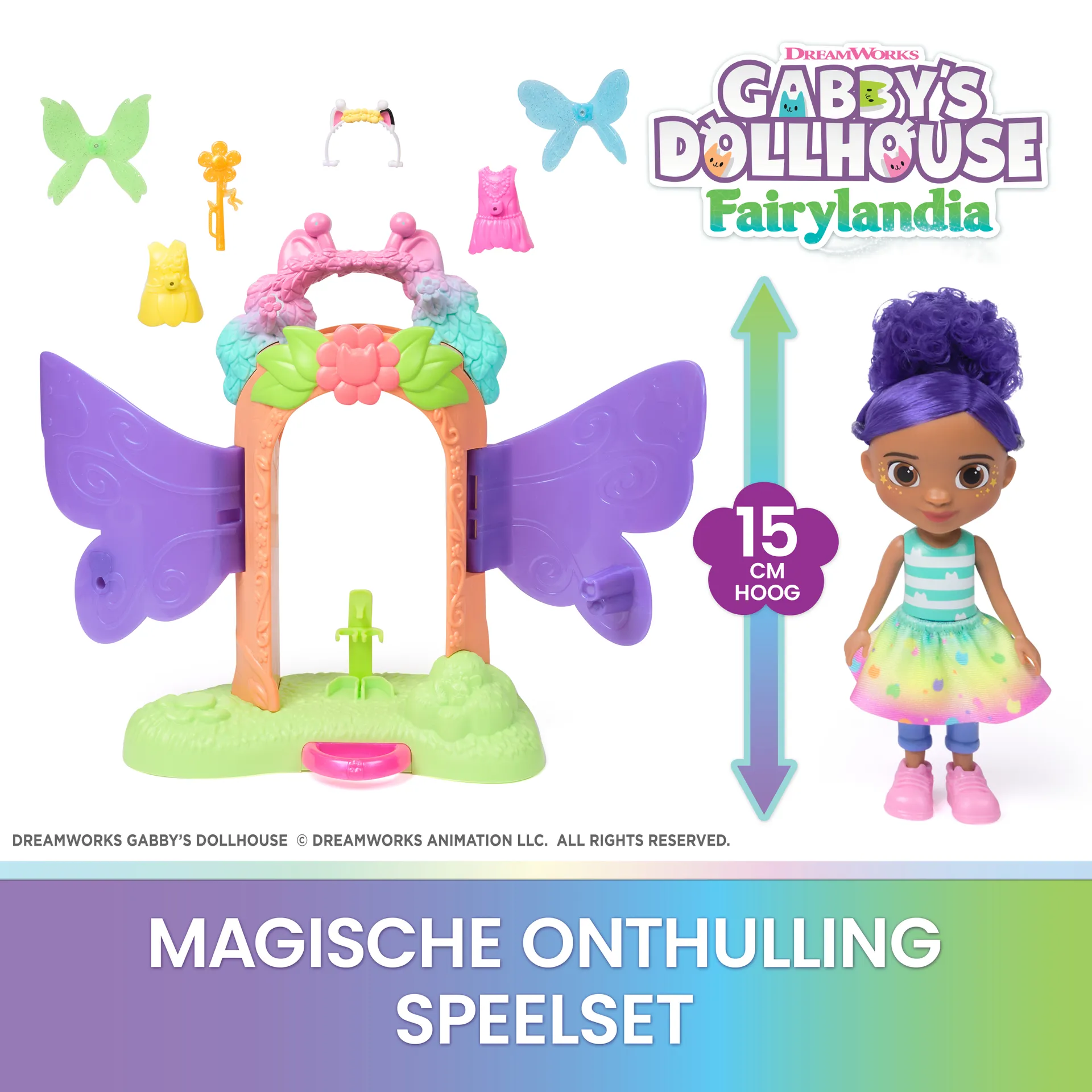 Gabby's Dollhouse - Fairylandia - Magisches Feen-Verwandlung Spielset für Kinder ab 3 Jahren – Bild 7