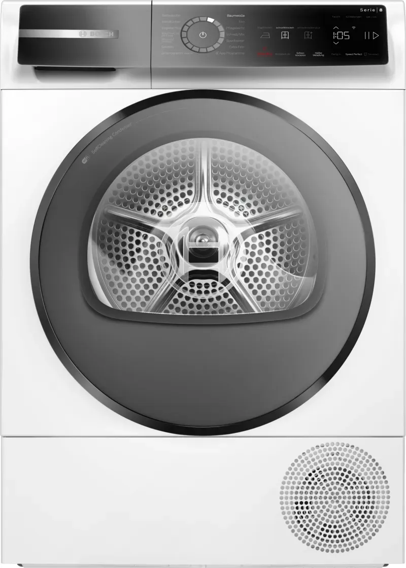 Bosch Serie 8 WQB246D41 Wäschetrockner Freistehend Frontlader 9 kg Weiß Bosch Serie 8 WQB246D41 Wäschetrockner Freistehend Frontlader 9 kg Weiß