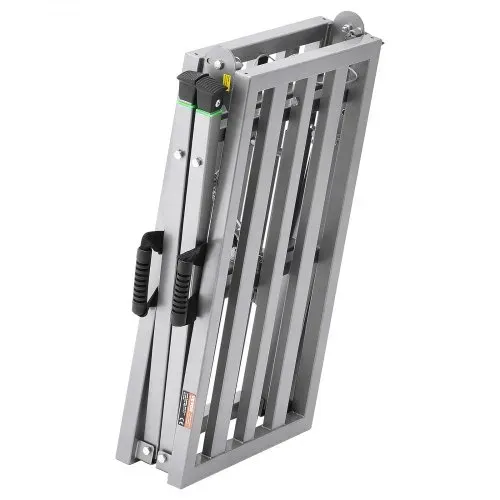 VEVOR Arbeitsplattform 700-1150 mm, zusammenklappbare Trittleiter aus legiertem Stahl, tragbare Arbeitsbühne, Tragkraft 360 kg, Trittbank Hocker zum Malen von Trockenbauwänden, Reinigen, Waschen – Bild 8