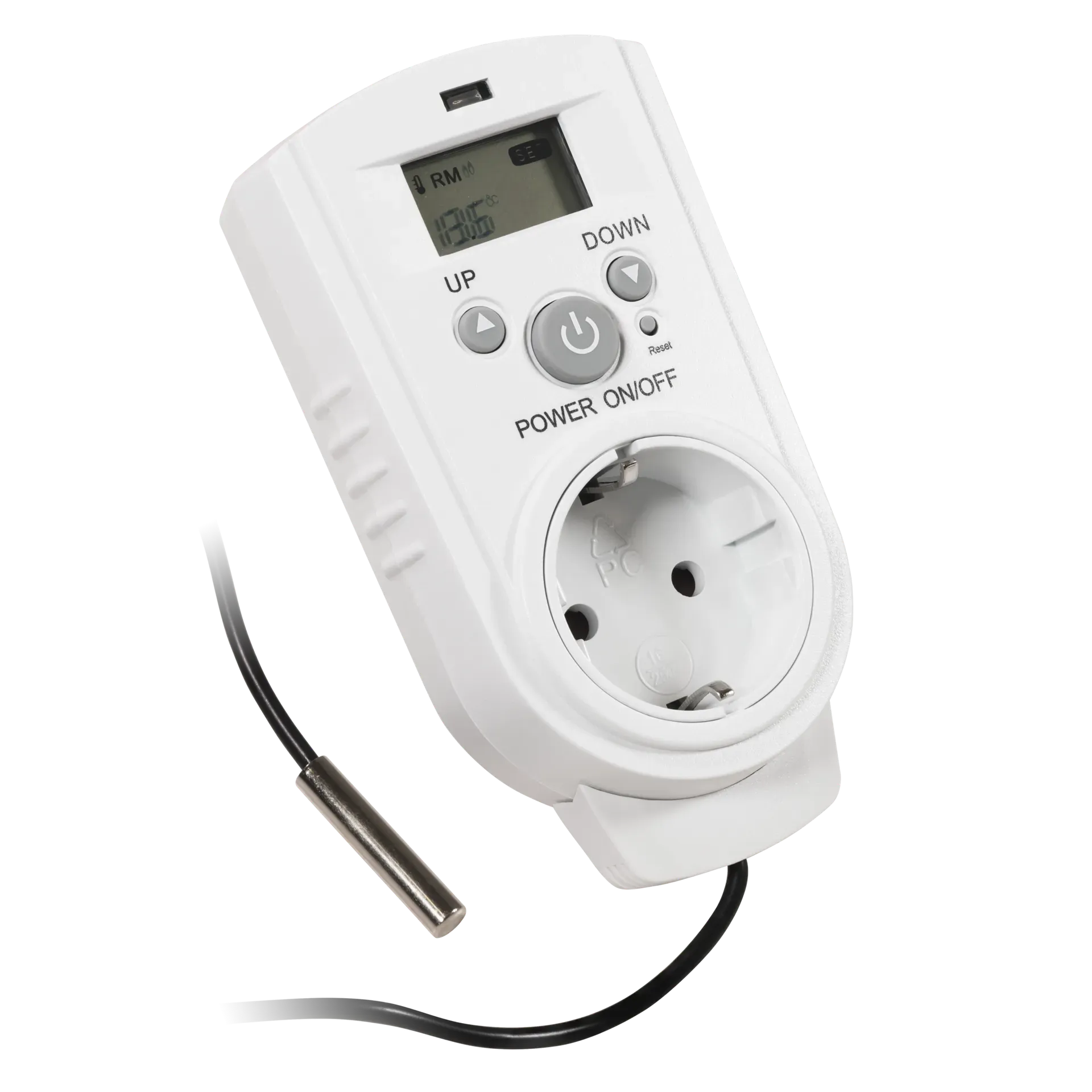 Steckdosen-Thermostat McPower ''TCU-540'' 5-30°C, Display, Kabel + Außenfühler – Bild 2