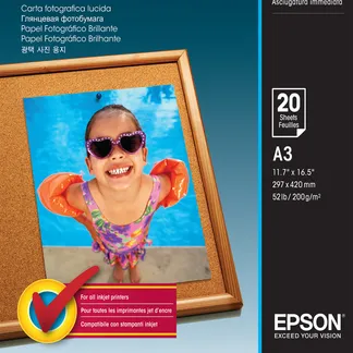 Epson Photo Paper Glossy – A3 – 20 Blätter Epson Photo Paper Glossy – A3 – 20 Blätter