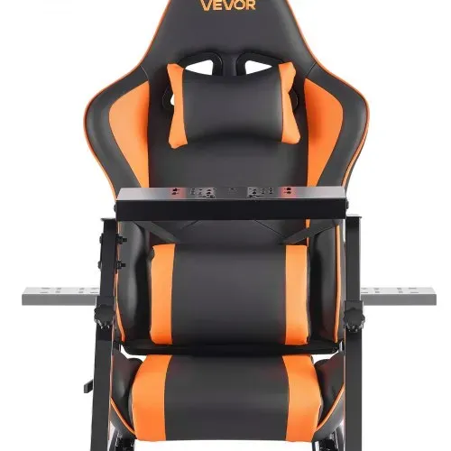 VEVOR Lenkradständer, Simulator-Cockpit mit Doppelschienen-Doppelarm, passend für Logitech G25, G27, G29, G920, G923, Thrustmaster T300RS, TX F458, T500RS, T3PA-PRO (F1/GT) und CSR-Pedale – Bild 10