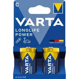 Baby-Batterie VARTA “Longlife Power“ 1,5 V, Alkaline, Typ C, LR14, 2er-Blister Baby-Batterie VARTA “Longlife Power“ 1,5 V, Alkaline, Typ C, LR14, 2er-Blister