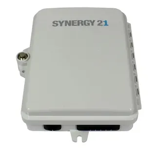 LWL-FTTH Wandgehäuse, IP65, 1xEingang/ 6xAusgang, Synergy 21 LWL-FTTH Wandgehäuse, IP65, 1xEingang/ 6xAusgang, Synergy 21