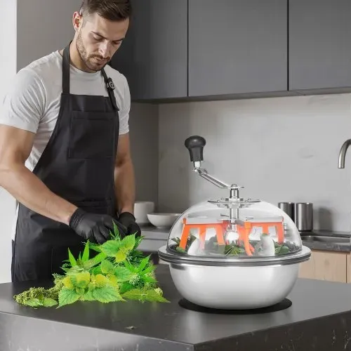 VEVOR Erntemaschine Bowl, 33 cm manueller Knospen-Trimmer, Bud Trimmer, Nass- & Trocken-Hydrokultur-Schneidemaschine, gedrehter Schleuderschnitt für Pflanzen, Blätter, Knospen, Blumen – Bild 7
