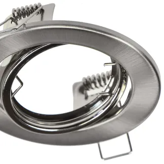 Einbaustrahler „ST-88 Eco“ schwenkbar für 50mm Leuchtmittel, Chrom matt Einbaustrahler „ST-88 Eco“ schwenkbar für 50mm Leuchtmittel, Chrom matt