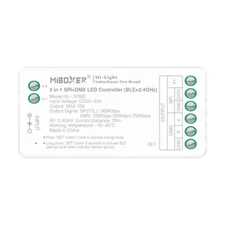 MiBoxer SPIB5 LED Pixel LED Controller SPI-Serie 5 in 1 SPI+DMX (2.4GHz+BLE) MiBoxer SPIB5 LED Pixel LED Controller SPI-Serie 5 in 1 SPI+DMX (2.4GHz+BLE)