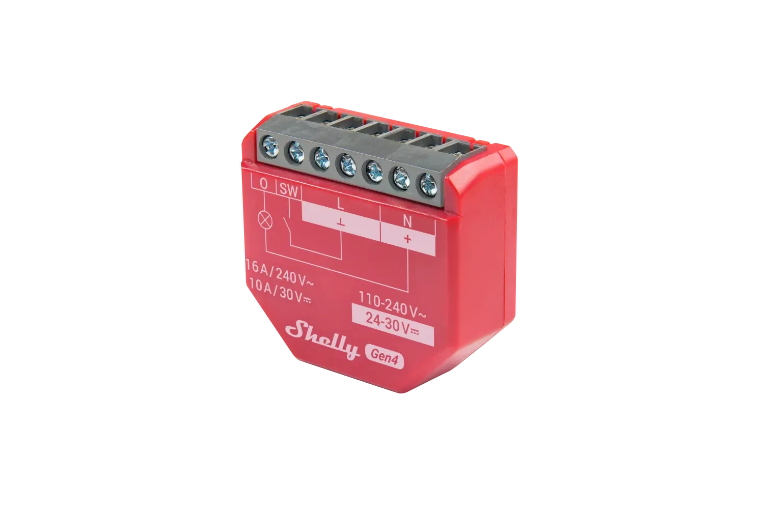 Shelly · Unterputz · "1PM Gen4 4er Pack" · Relais · max 16A · 1 Kanal · Messfunktion · WLAN · Matter · Zigbee · Bluetooth – Bild 3