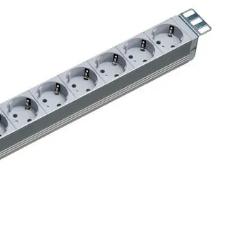 ALLNET 19″zbh. Steckdosenleiste, 8xDosen(CEE7)->Stecker(CEE7), ÜS, ALU, Lichtgrau, Bachmann, ALLNET 19″zbh. Steckdosenleiste, 8xDosen(CEE7)->Stecker(CEE7), ÜS, ALU, Lichtgrau, Bachmann,