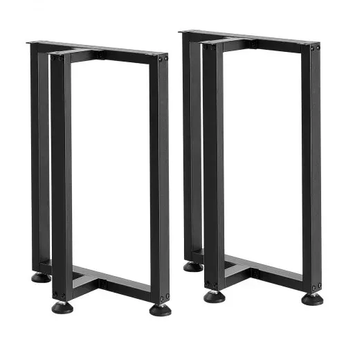 VEVOR Tischkufen 2er-Set 450x220x740 mm, T-förmige Tischuntergestell 1000 kg, Tischbeine Kohlenstoffstahl, Möbelfüße, Tischgestell, Tischfüße für Schreibtische, Couchtische, Esstische, Schwarz – Bild 9