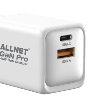 ALLNET Ersatznetzteil QC USB-C PD GaN Netzteil Power Supply 45 Watt 1x USB Typ-A QC, 1x USB Typ-C**EU PLUG** ALLNET Ersatznetzteil QC USB-C PD GaN Netzteil Power Supply 45 Watt 1x USB Typ-A QC, 1x USB Typ-C**EU PLUG**