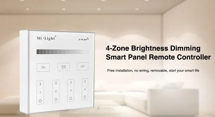 MiBoxer B1 LED Fernbedienung Smart Panel single color 4 Zonen MiBoxer B1 LED Fernbedienung Smart Panel single color 4 Zonen