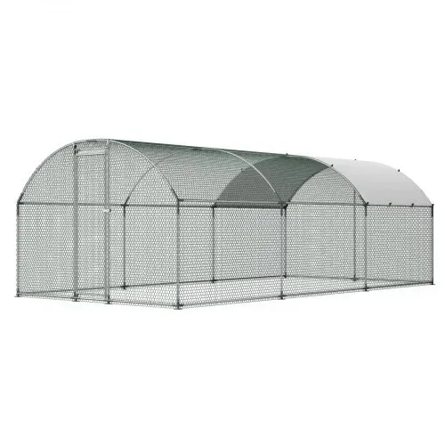 VEVOR Hühnerstall, 3x6x2 m, begehbarer Hühnerauslauf mit Abdeckung, Hühnerhaus mit Kuppeldach & Sicherheitsschloss, Enten- & Kaninchenkäfig, Geflügelgehege für Hinterhof, Bauernhof, Hof – Bild 9