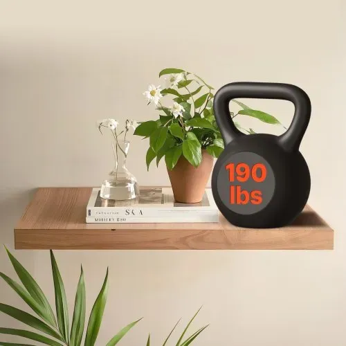 VEVOR Regalhalterung, 1 Stk., Schwerlast Regalhalter 86 kg Tragkraft, Regalträger 863,6x157,4x38,1 mm, für versteckte Regale, unsichtbare Halterung für schwebende Regale zur Wandmontage – Bild 7