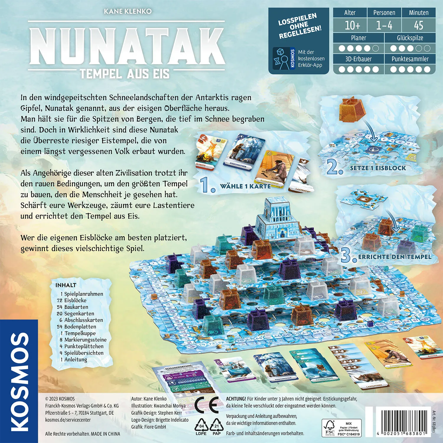 Kosmos Nunatak 45 min Brettspiel Puzzle – Bild 2