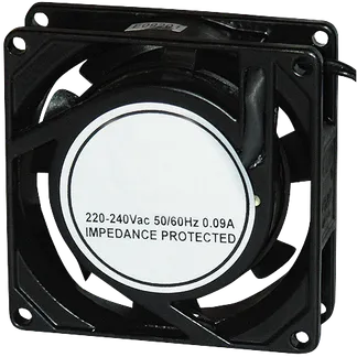 Lüfter McPower, 80×80 mm, 230 V, Aluminium, 80 mA, 2.100 rpm, 29 dBa Lüfter McPower, 80×80 mm, 230 V, Aluminium, 80 mA, 2.100 rpm, 29 dBa