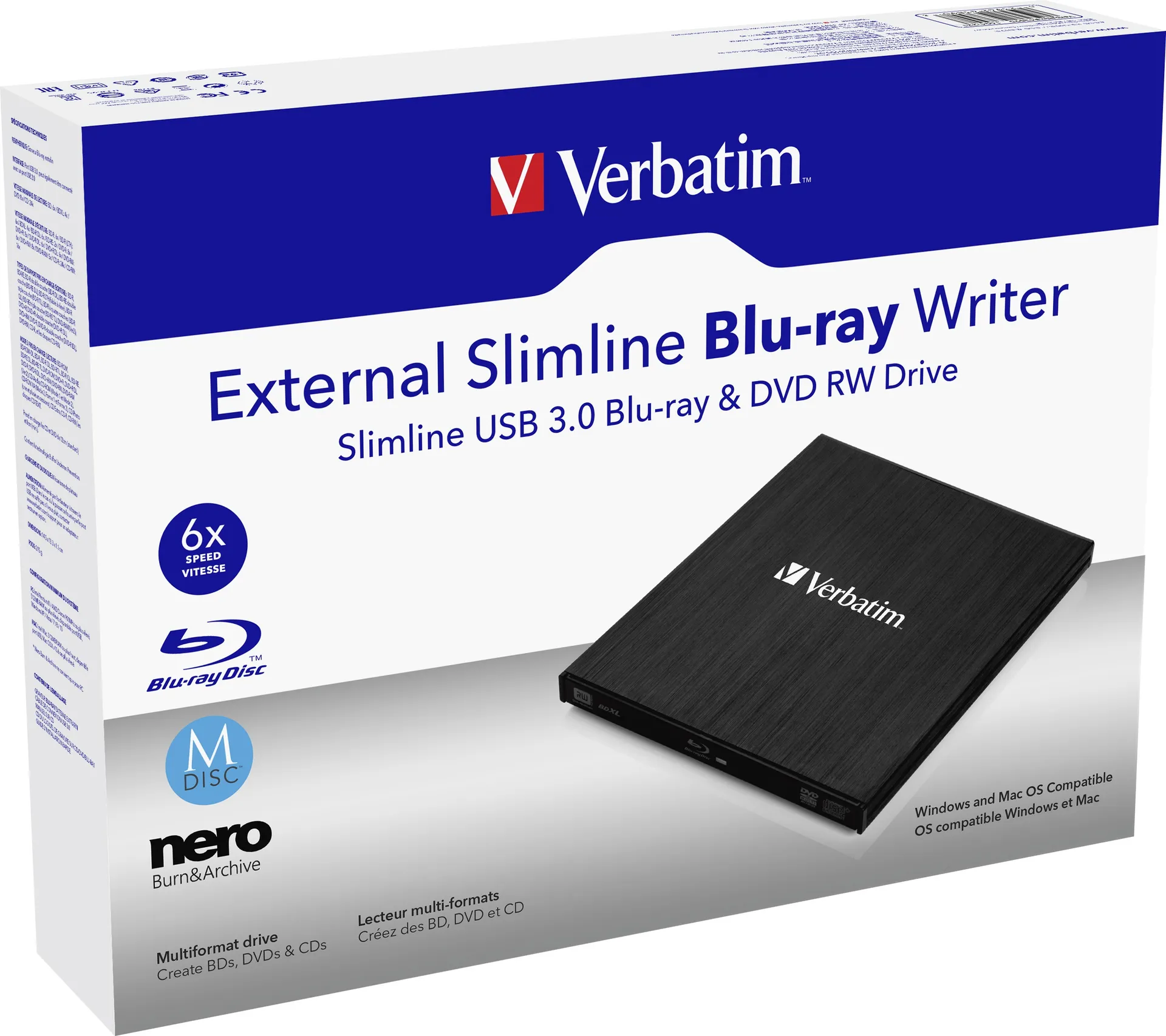 Verbatim External Slimline Optisches Laufwerk Blu-Ray RW Schwarz – Bild 7