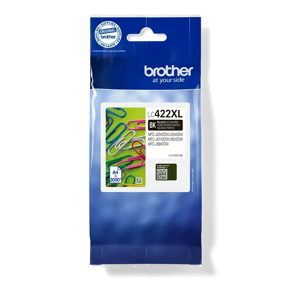 Brother LC422XLBK Druckerpatrone 1 Stück(e) Original Hohe (XL-) Ausbeute Schwarz Brother LC422XLBK Druckerpatrone 1 Stück(e) Original Hohe (XL-) Ausbeute Schwarz