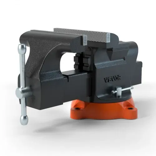 VEVOR 15,2cm Schraubstock 360° Drehbar Sphäroguss Werkbankschraubstock 7,3x8cm Amboss Schraubstock 15cm Backenöffnung Parallelschraubstock U-förmige Führungsstange zum Schärfen Schleifen Schneiden – Bild 9