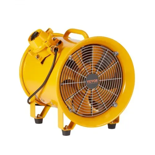 VEVOR Bauventilator 550-W-AC-Motor Baugebläse 2850 U/min Baulüfter Gebläse 1179 L/s (2500 CFM) Axiallüfter 3 m Netzkabel Axialgebläse 75 dB Geräuschpegel Industrielüfter IP44 – Bild 8