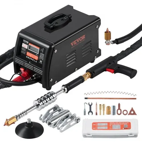VEVOR Ausbeulspotter, 3 kW, Dellenreparaturset, Dellenzieher mit automatischem/manuellem Schweißen und 9 Modi, Autokarosserie-Punktschweißgerät, Dellenzieher für die Dellenreparatur von Autos & LKWs – Bild 8