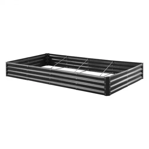 VEVOR Hochbeet Metall 2400x1200x290 mm, Pflanzbeet, Gemüsebeet, Pflanzkasten mit offenem Boden & abgerundeten Kanten, Blumenbeet, Kräuterbeet, ideal für Gemüse, Blumen, Kräuter & Sukkulenten – Bild 10