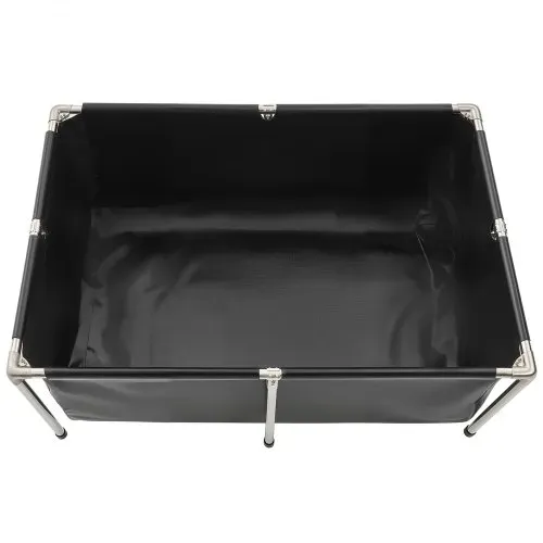 VEVOR Fischteich aus Segeltuch, 480 L Fischtank, faltbares PVC-Koi-Aquarium, Fischbecken mit stabilem Rahmen & Ablassventil, für Aquakultur, Koi-Zucht & Bewässerung 1200x800x500 mm – Bild 9