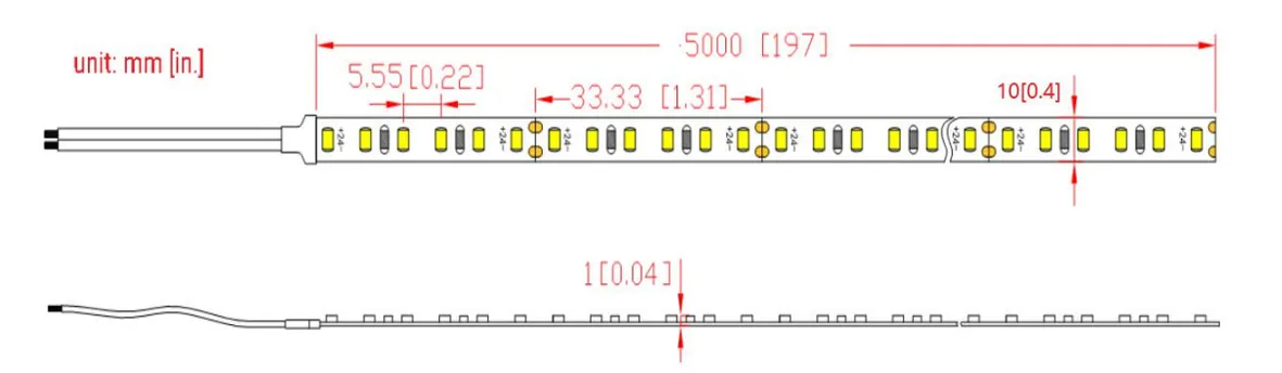 Synergy 21 LED Flex Strip 2216 – 180 WW DC24V 36W IP67 CRI>90 Synergy 21 LED Flex Strip 2216 – 180 WW DC24V 36W IP67 CRI>90