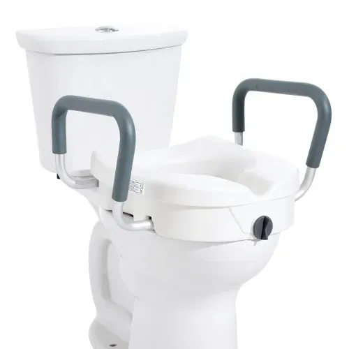 VEVOR Toilettensitzerhöhung WC Sitzerhöhung für Senioren 127 mm, erhöhter Toilettensitz einstellbar, Toilettenaufsatz für Senioren, Sitzerhöhung Toilette mit Griff, Toilettensitzerhöhungen Weiß – Bild 8