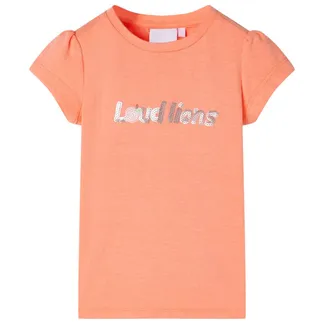 vidaXL Kinder-T-Shirt mit Flügelärmeln Neonorange 140 vidaXL Kinder-T-Shirt mit Flügelärmeln Neonorange 140