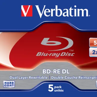 Verbatim BD-RE DL 50GB 2 x 5 Pack Jewel Case 5 Stück(e) Verbatim BD-RE DL 50GB 2 x 5 Pack Jewel Case 5 Stück(e)