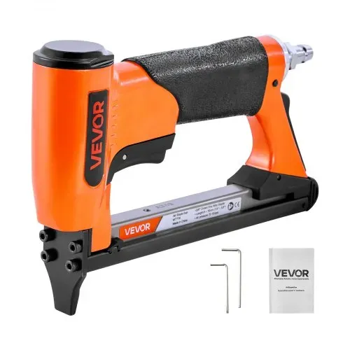 VEVOR Drucklufttacker, Druckluftnagler für Feindrahtklammern der Serie 71, 9,5 mm Krone, 6–16 mm Länge, max. 180 Stk. Druckluft Nagelpistole für Polsterarbeiten, Holzarbeiten, Heimwerkerprojekte VEVOR Drucklufttacker, Druckluftnagler für Feindrahtklammern der Serie 71, 9,5 mm Krone, 6–16 mm Länge, max. 180 Stk. Druckluft Nagelpistole für Polsterarbeiten, Holzarbeiten, Heimwerkerprojekte