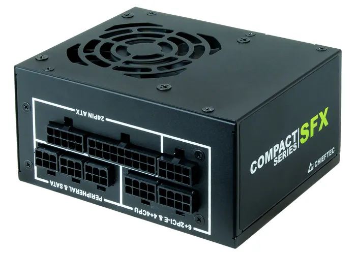 Chieftec CSN-450C Netzteil 450 W 20+4 pin ATX SFX Schwarz – Bild 3