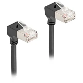 Patchkabel RJ-45 Cat.6a S/FTP, Slim 90° gewinkelt Patchkabel RJ-45 Cat.6a S/FTP, Slim 90° gewinkelt