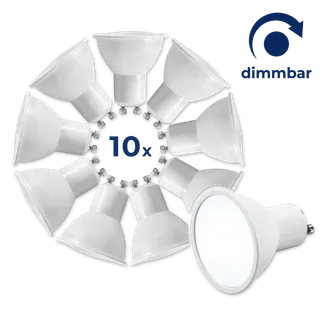 LED-Strahler McShine “MS-60-10dimm“ 6W, 510lm, tageslichtweiß, dimmbar,10er-Pack LED-Strahler McShine “MS-60-10dimm“ 6W, 510lm, tageslichtweiß, dimmbar,10er-Pack