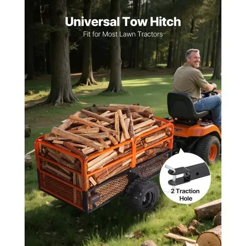 VEVOR Kippanhänger, 800,59 kg, ATV-UTV-Anhänger aus Stahl zum Hinterherziehen, Kipper mit abnehmbarer Rückwand, Gartenanhänger zum Hinterherziehen für Rasenmäher, Traktoren und Gartenabfälle VEVOR Kippanhänger, 800,59 kg, ATV-UTV-Anhänger aus Stahl zum Hinterherziehen, Kipper mit abnehmbarer Rückwand, Gartenanhänger zum Hinterherziehen für Rasenmäher, Traktoren und Gartenabfälle