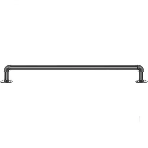VEVOR Retro Wasserrohr Handlauf 60cm Industrieller Geländer Schutzbügel Handlauf Kohlenstoffstahl + Mattes Finish Geländer Retro Industrie 200kg Traglast ideal für Handläufe im Innen-/Außenbereich – Bild 9