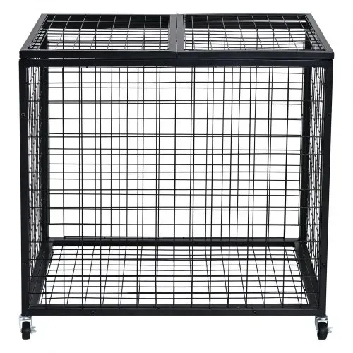 VEVOR Ballwagen Rollwagen 850 x 675 x 825 mm Sportbällen, Abschließbarer Basketballkäfig Ballkäfig, Sportausrüstung für den Innen- und Außenbereich, Rollbar Aufbewahrungswagen aus Stahl für Garagen – Bild 10