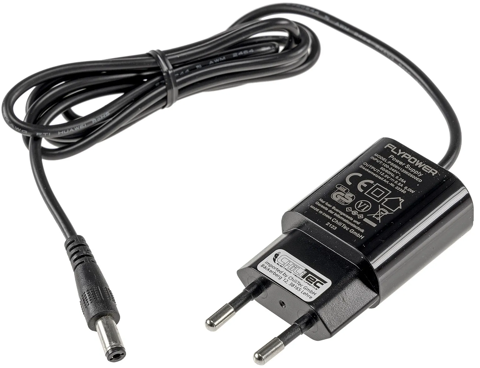 Stecker-Netzteil „CTN-1206n“ 110-240V~ >12V=, 500mA / 6W Stecker-Netzteil „CTN-1206n“ 110-240V~ >12V=, 500mA / 6W
