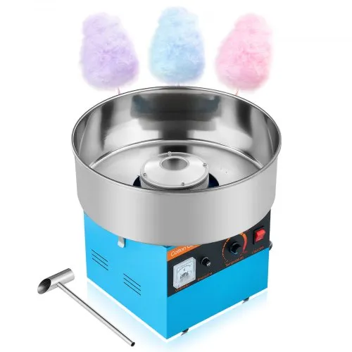 VEVOR Zuckerwattemaschine 1000 W elektrische Zuckerwattegeräte mit 38 cm Edelstahlschüssel und Zuckerlöffel, macht Zuckerwatten für Geburtstage zu Hause Familienfeiern, Blau 3500 U/min VEVOR Zuckerwattemaschine 1000 W elektrische Zuckerwattegeräte mit 38 cm Edelstahlschüssel und Zuckerlöffel, macht Zuckerwatten für Geburtstage zu Hause Familienfeiern, Blau 3500 U/min