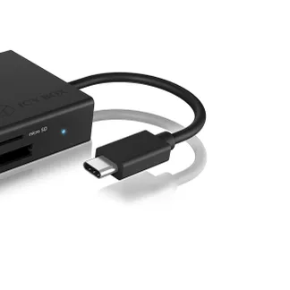 ICY BOX IB-CR401-C3, Type-C® USB 3.2 Gen 1 Kartenleser (CF, SD 4.0, micro SD 4.0), UHS-II, mit USB 3.2 Gen 1 Type-C® Hostanschluss ICY BOX IB-CR401-C3, Type-C® USB 3.2 Gen 1 Kartenleser (CF, SD 4.0, micro SD 4.0), UHS-II, mit USB 3.2 Gen 1 Type-C® Hostanschluss